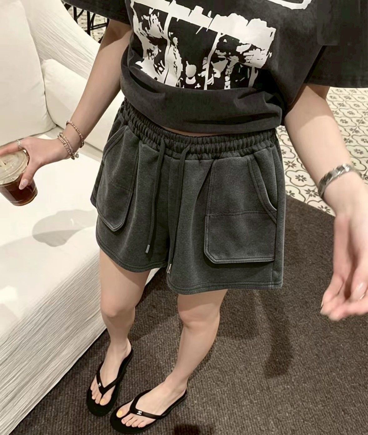 260525韓國爆款立體口袋百搭水洗短褲