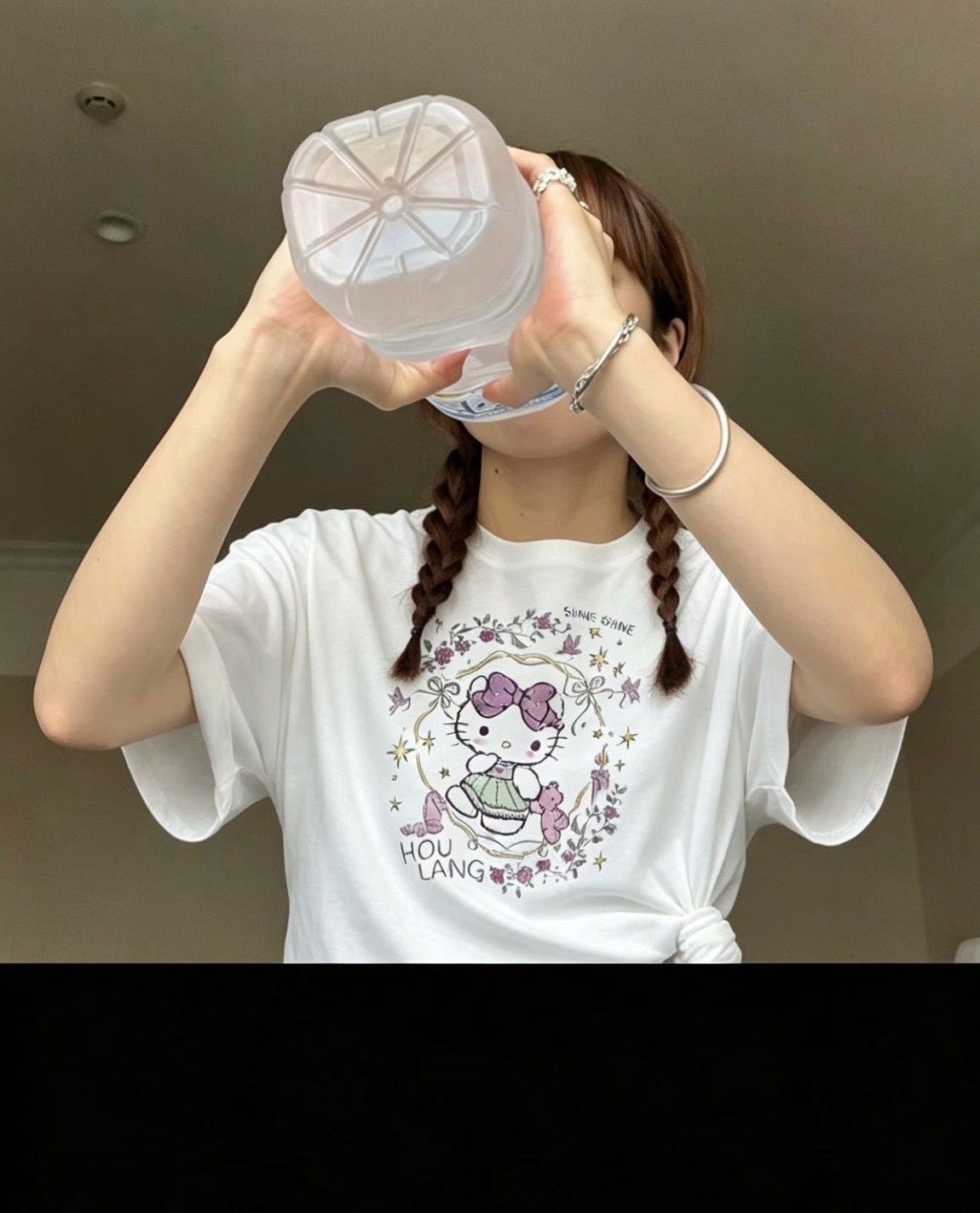 260612甜美可愛Hello kitty親柔棉ㄒ恤