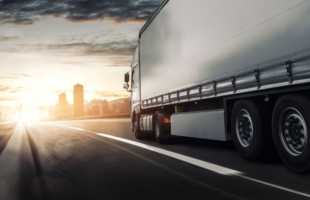 A Semi-Truck Driving on A Highway — Aust. Advanced Trailer Sales & Service in Berrimah, NT