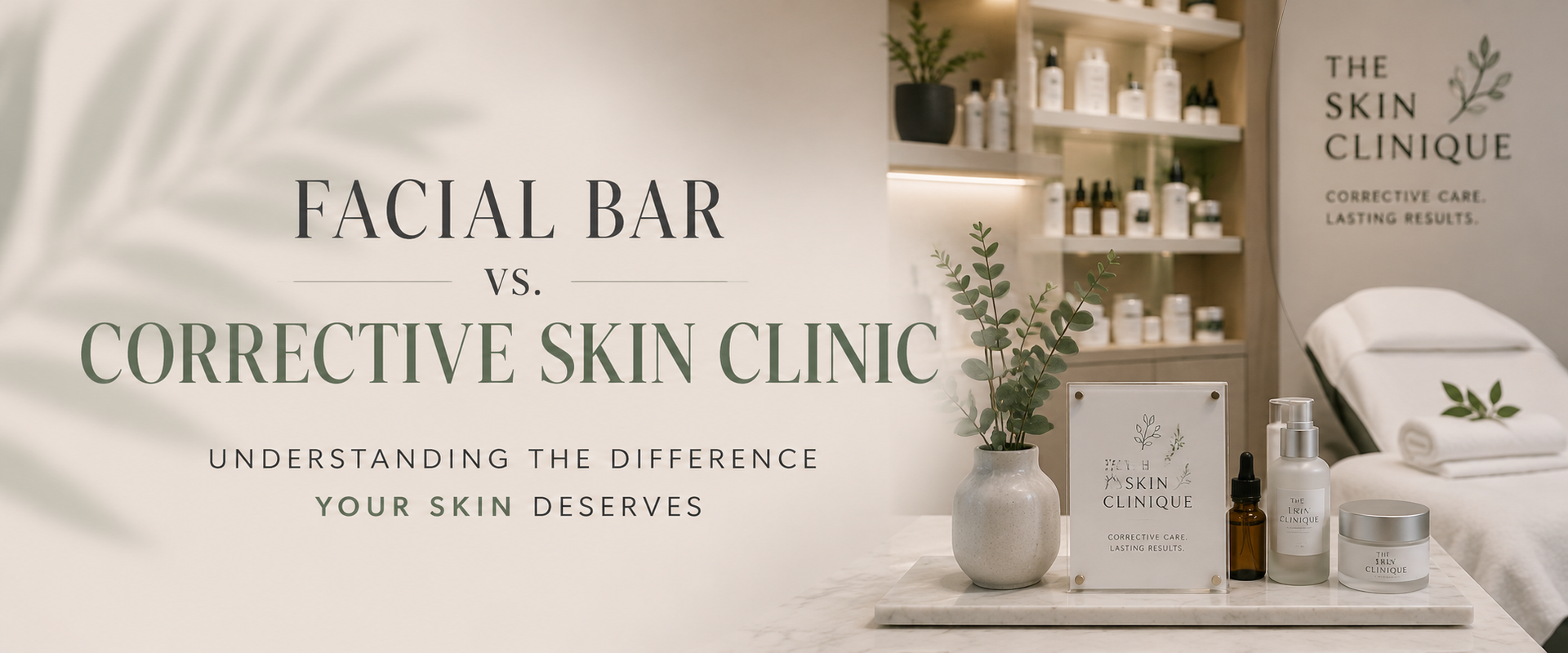 Corrective facial treatment room for customized clinical skincare services in Santa Rosa