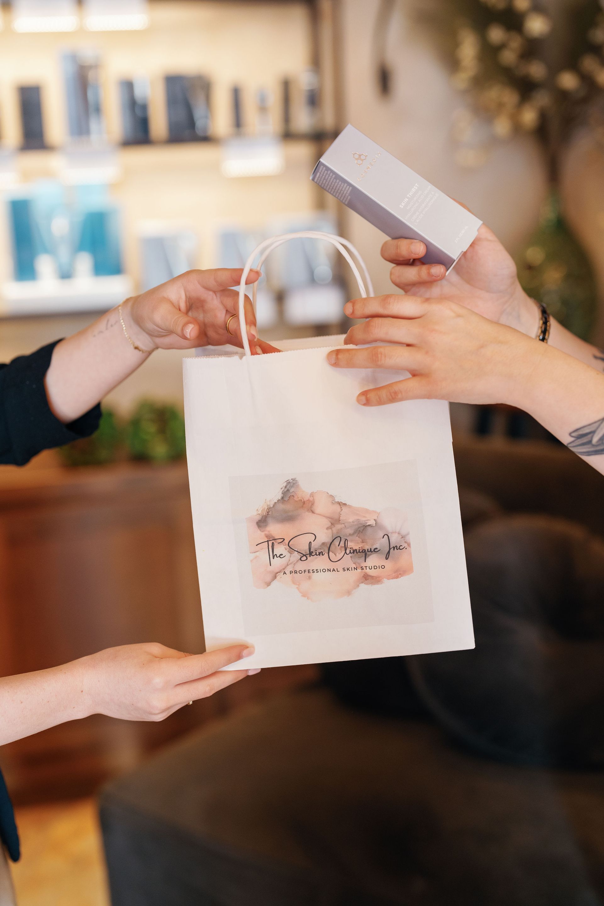 Product consultations at The Skin Clinique