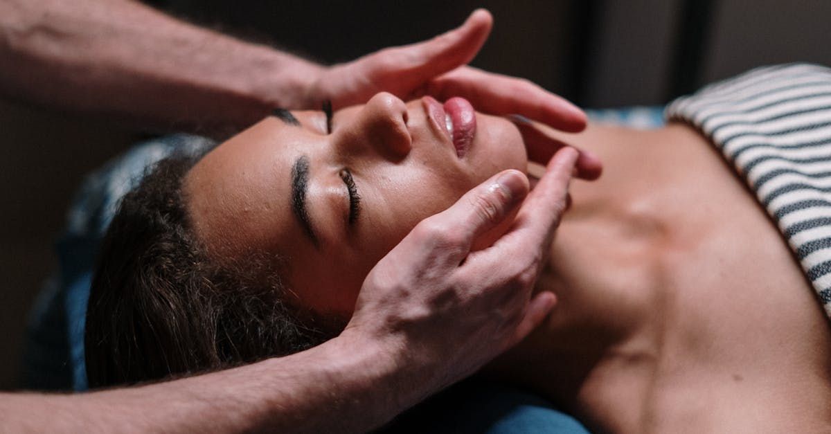 Woman receiving Manual Lymphatic Drainage massage