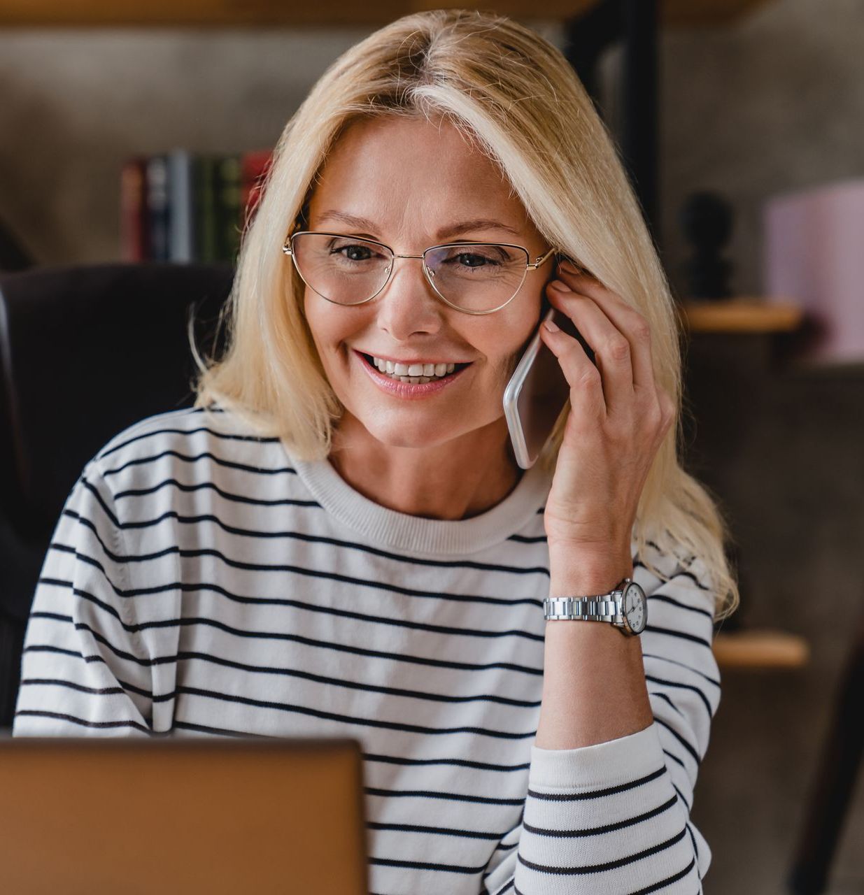 Woman on phone