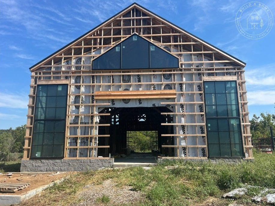 Construction of a barndominium or bome 