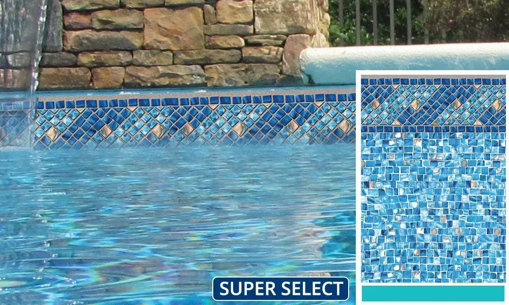 A picture of a swimming pool with the words super select on the bottom