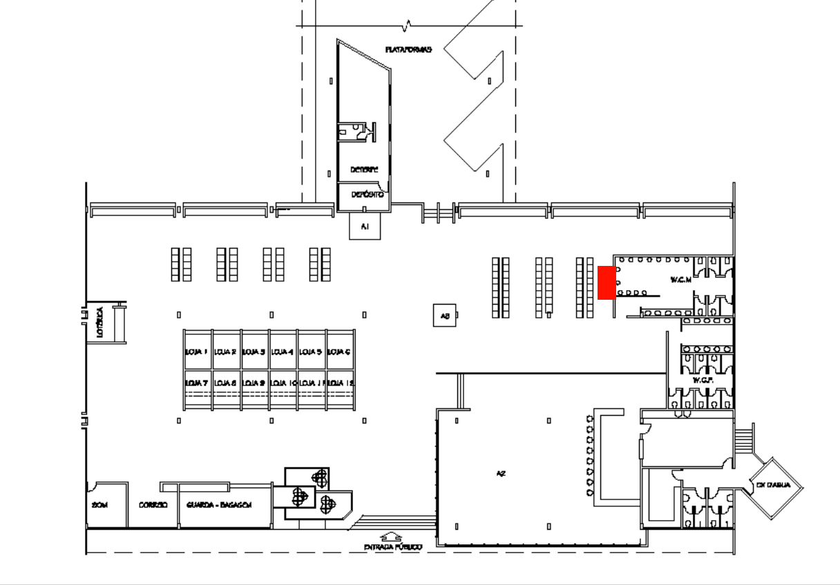 Planta do terminal de João Pessoa