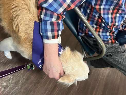 Harriett & Lindy Visiting A Seniors Home