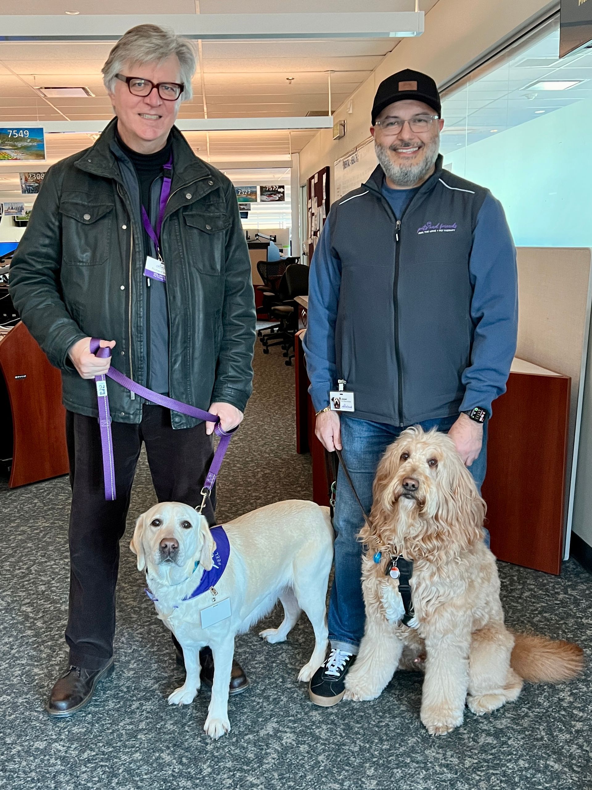 Richard & Spot, and Farzad & Jasper, Visiting BC Ambulance Services