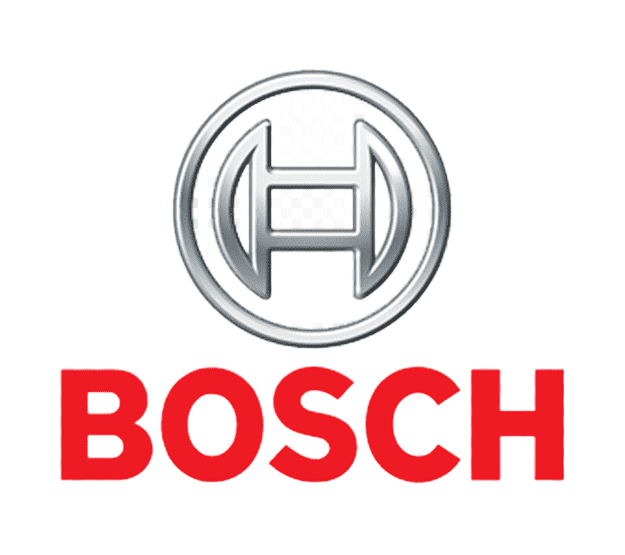 Bosch logo: Silver emblem with