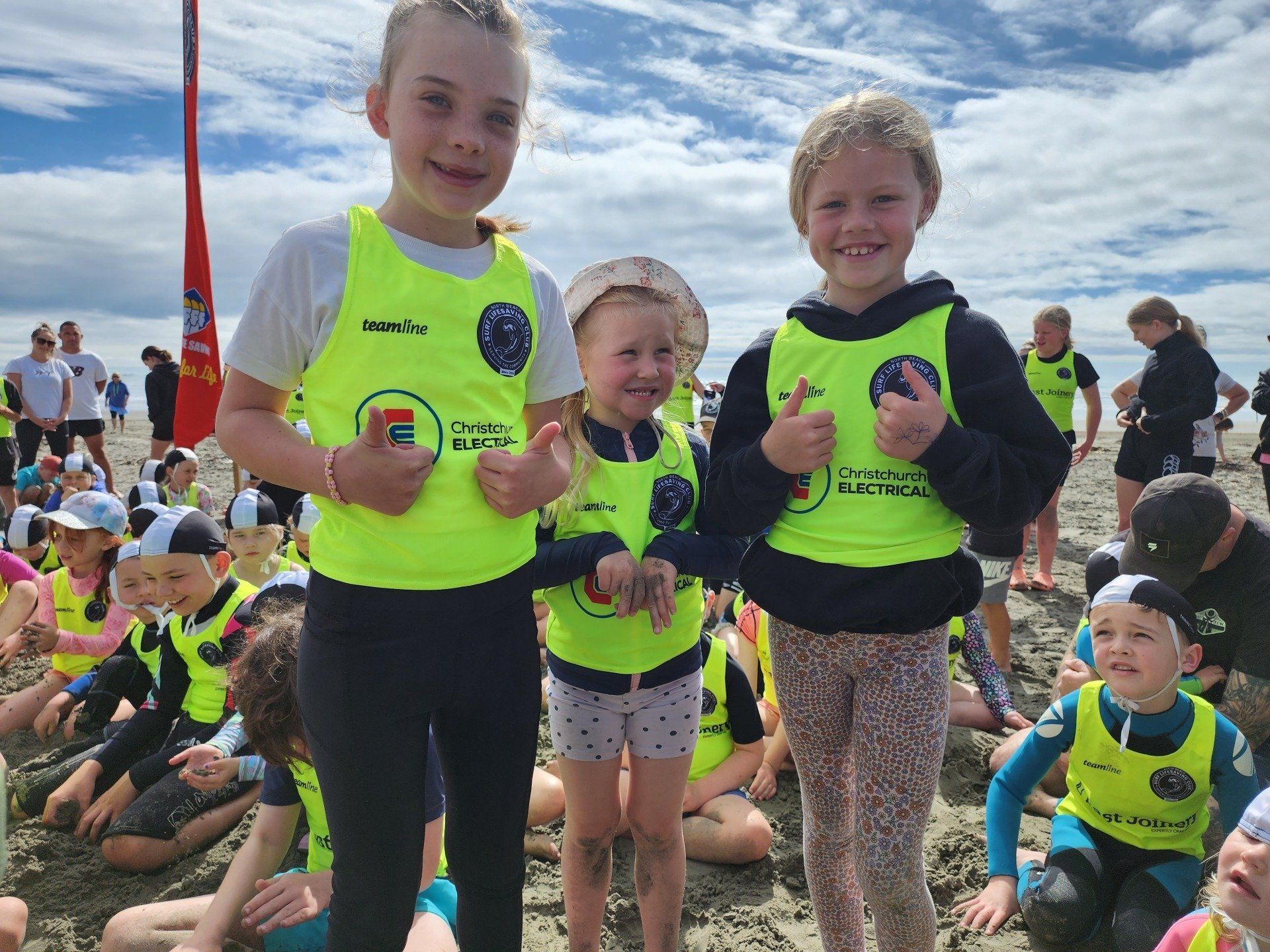 NorthNNorth Beach Surf Living Saving Club - Children wearing hi vis vests Beach Surf Living Saving Club - Hi Vis Vests