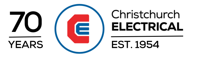 Christchurch Electrical Logo - 70 Years