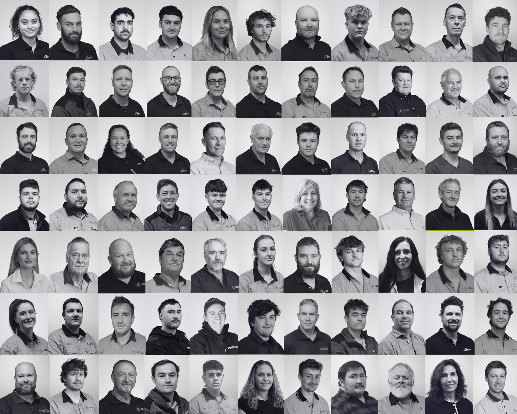 Christchurch Electrical staff team photos.