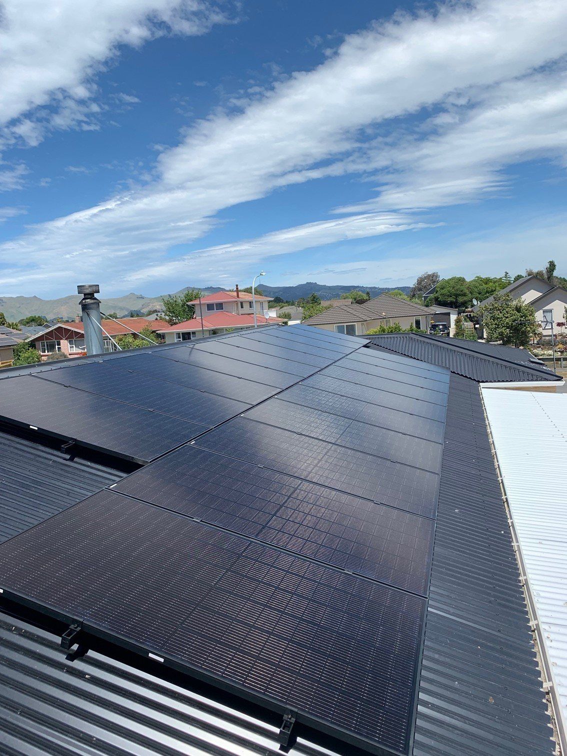 Residential solar panels, black - Christchurch Electrical Solar