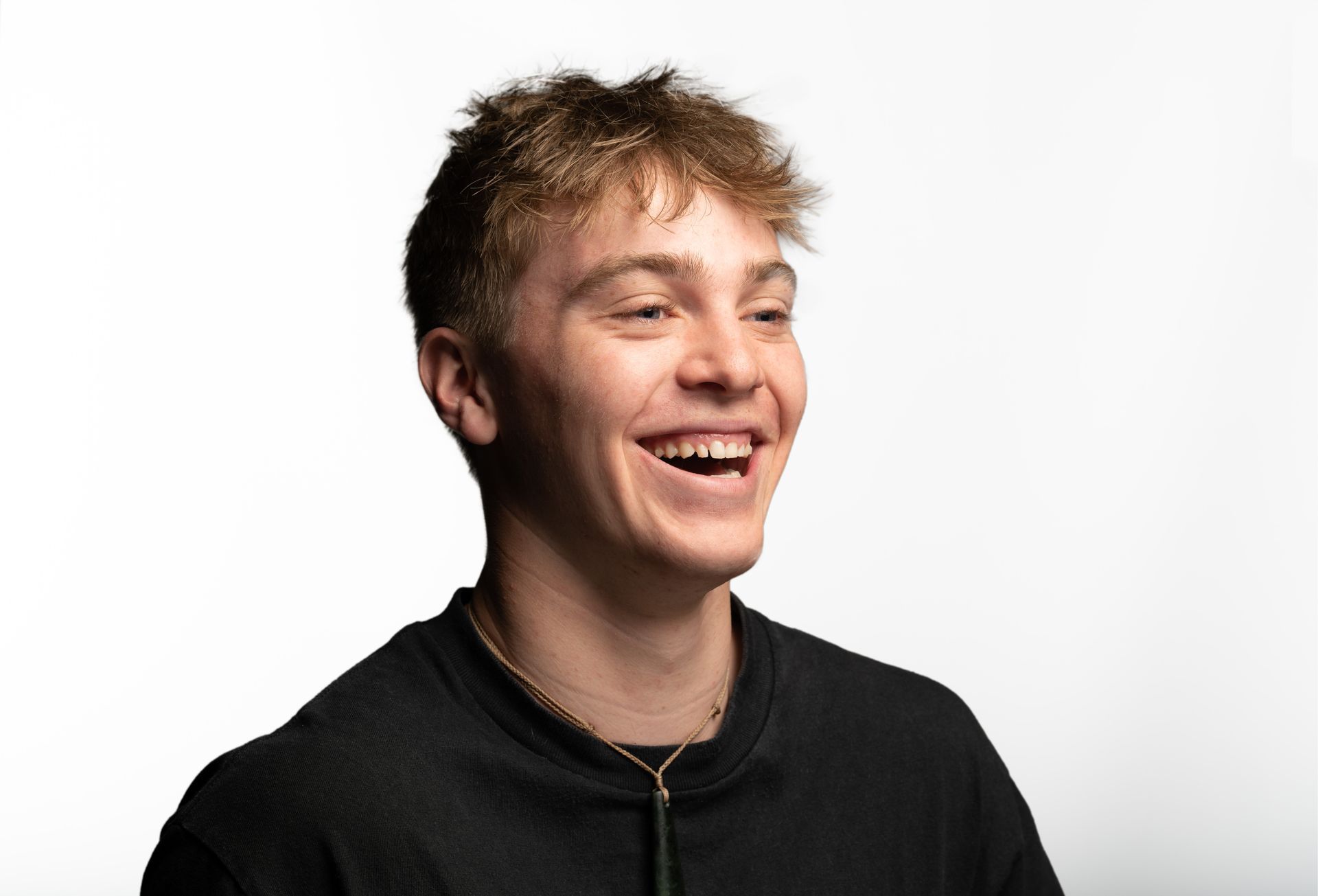 Jimmy Stewart from Christchurch Electrical laughing