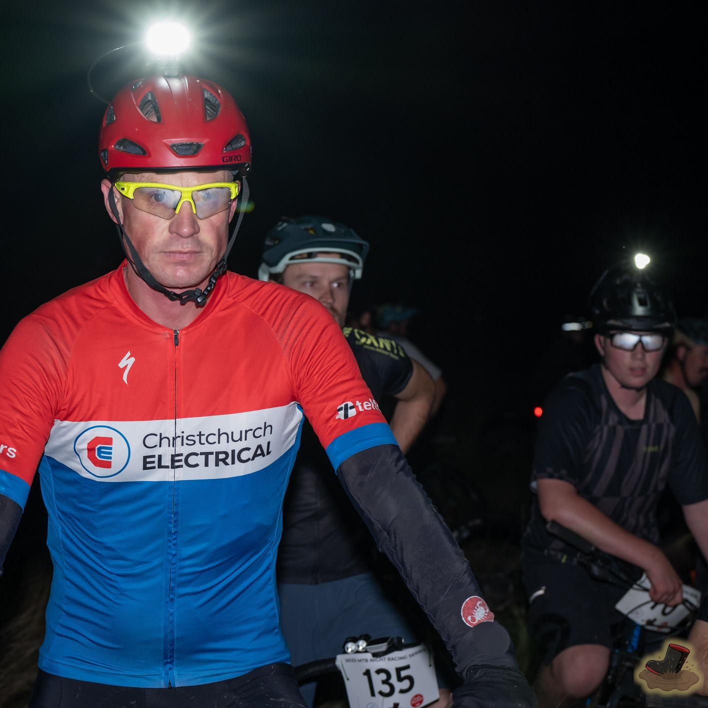 Christchurch Electrical biking shirt worn by team member