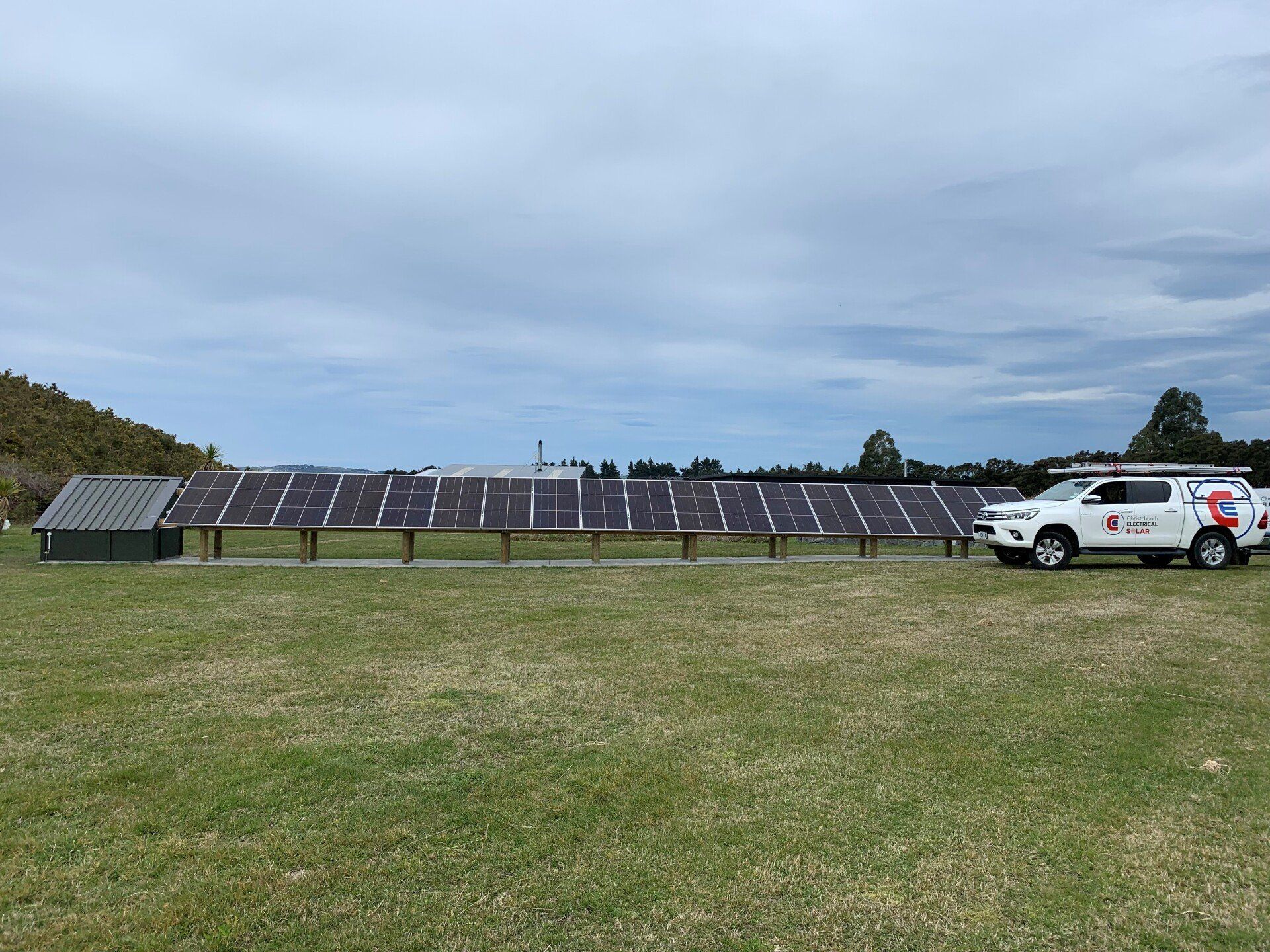 Ground mounted solar panel - Christchurch Electrical Solar