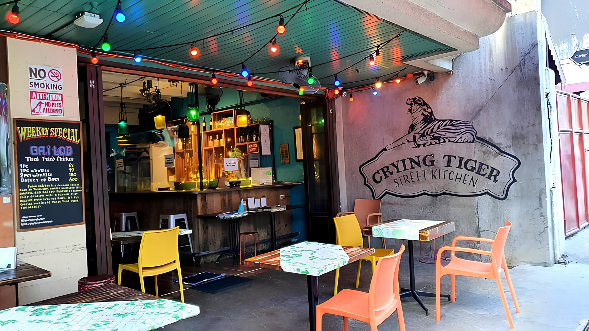 Crying Tiger Street Kitchen Thai street food restaurant in Poblacion Makati near The Belamy Hotel