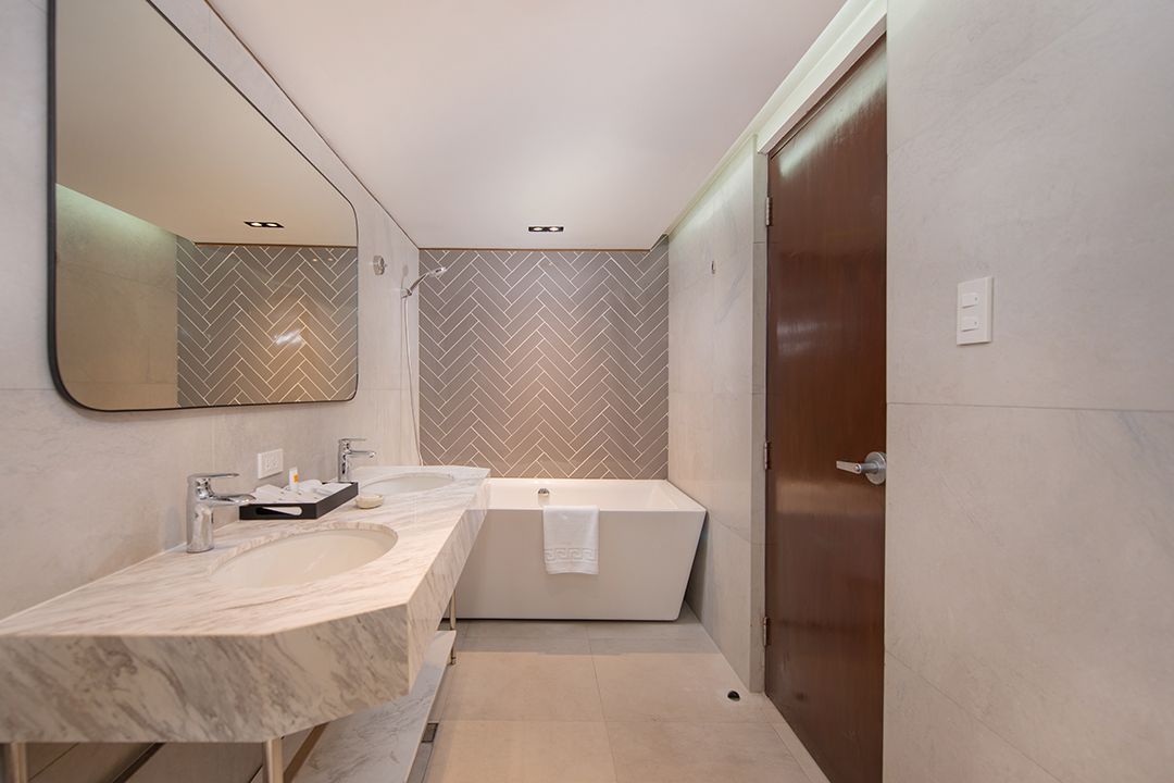 Exquisite bathroom at The Belamy House