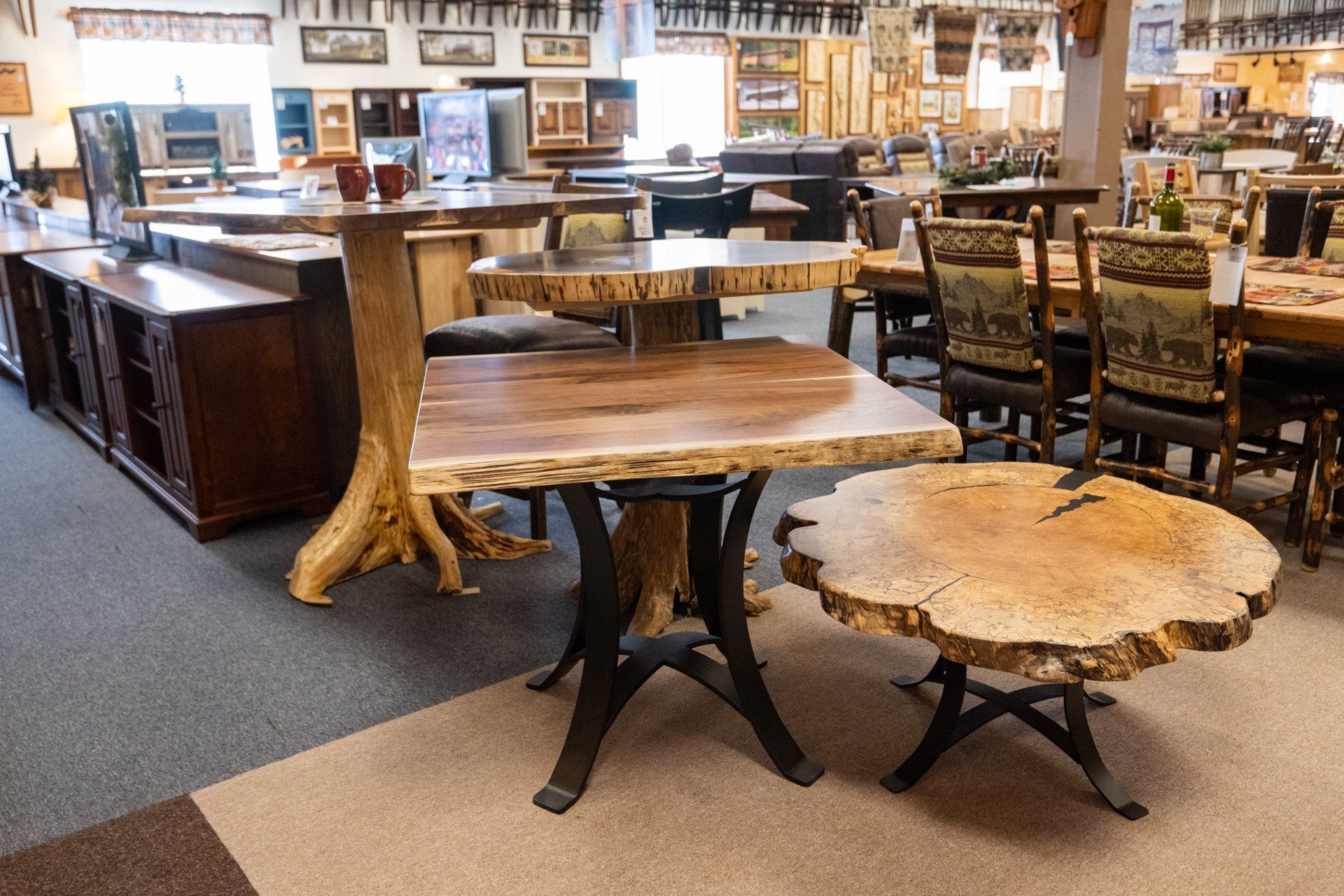 The Wood Carte Real Wood Living Room Coffee Tables Made in USA