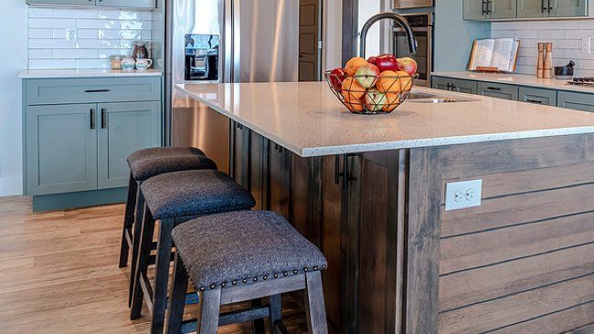 How Much Can Kitchen Countertops Overhang, Typical Island Countertop Overhang