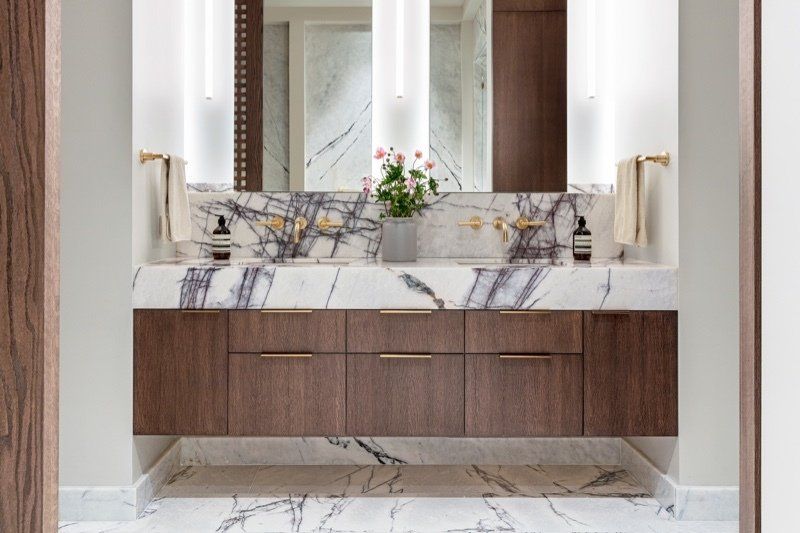 Stone tile in luxury home