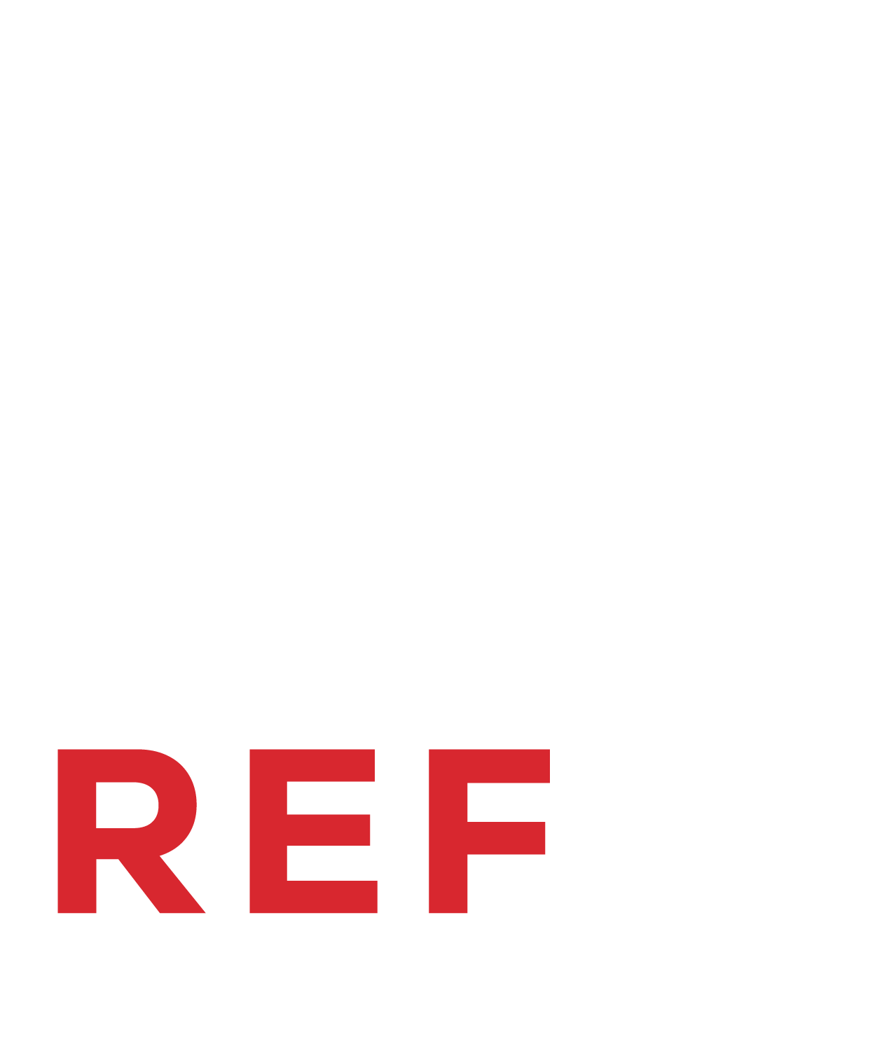 The word ref is written in red on a white background