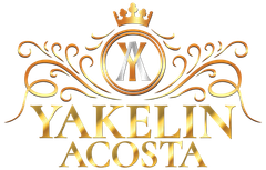 The logo for yakilin acosta has a crown on it.