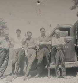 Cecil Paul Edmonds and Crew 1940's - Edmonds Tree Service in Highland, IN