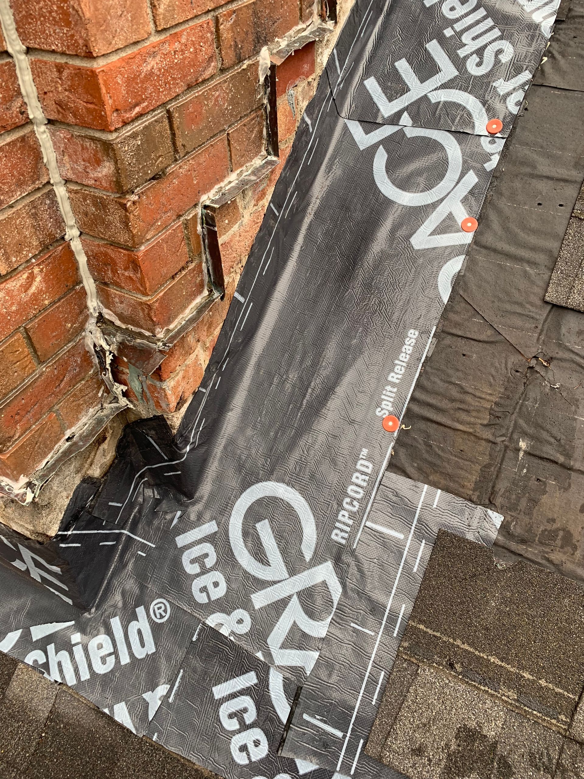 Chimney flashing replacement brick home CT by Executive Homes LLC