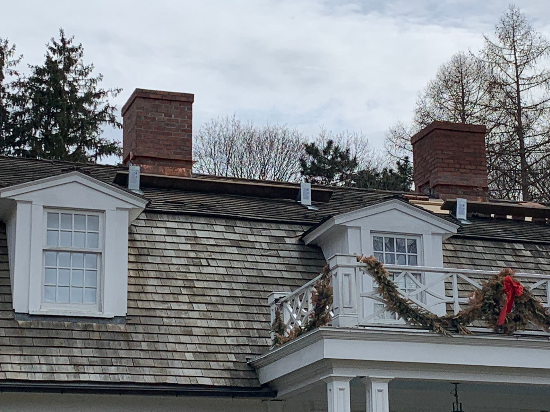 Chimney finished repointing and mortar repair Fairfield County CT by Executive Homes