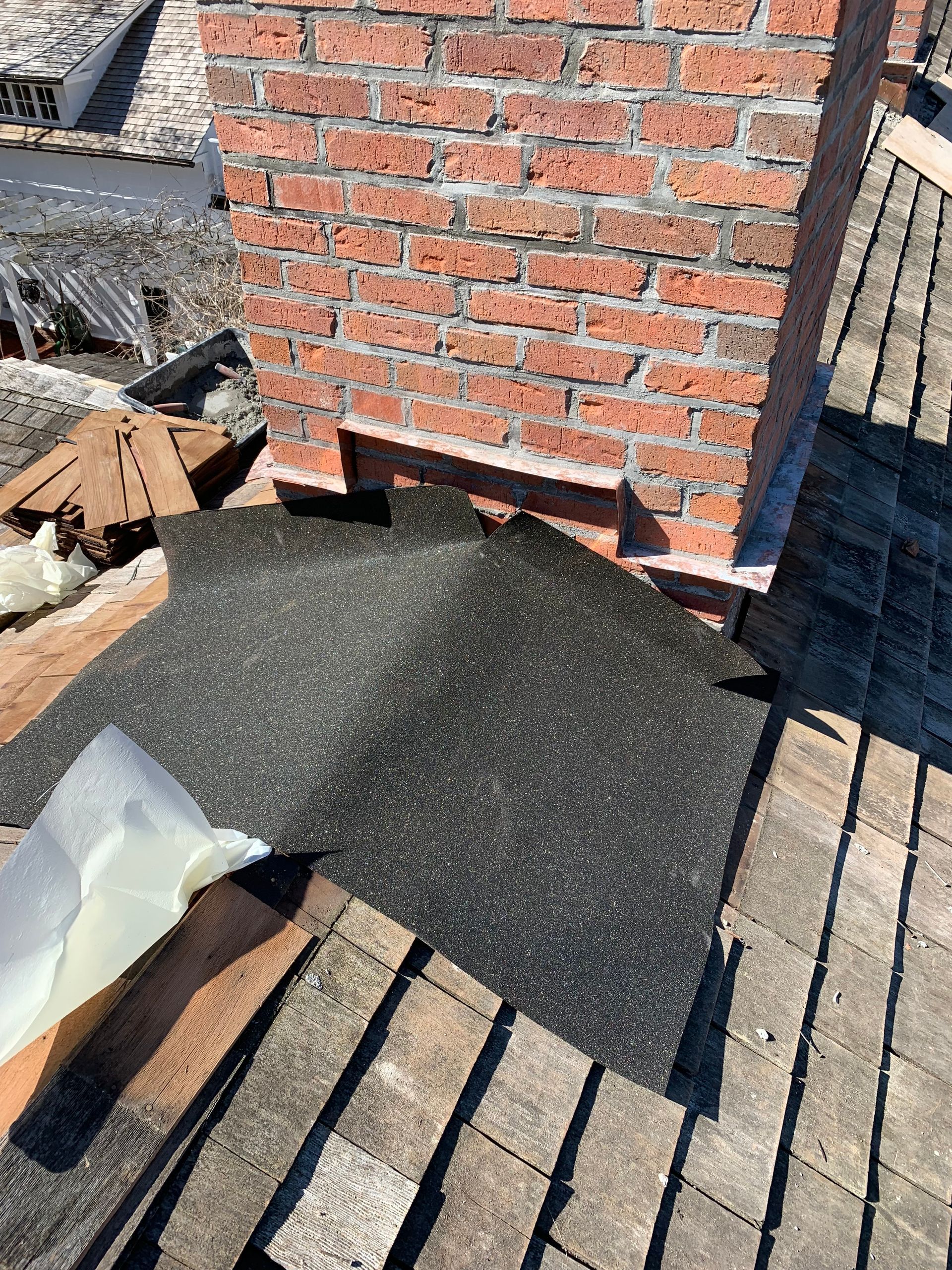 Chimney rebuild and brick restoration Fairfield County CT by Executive Homes