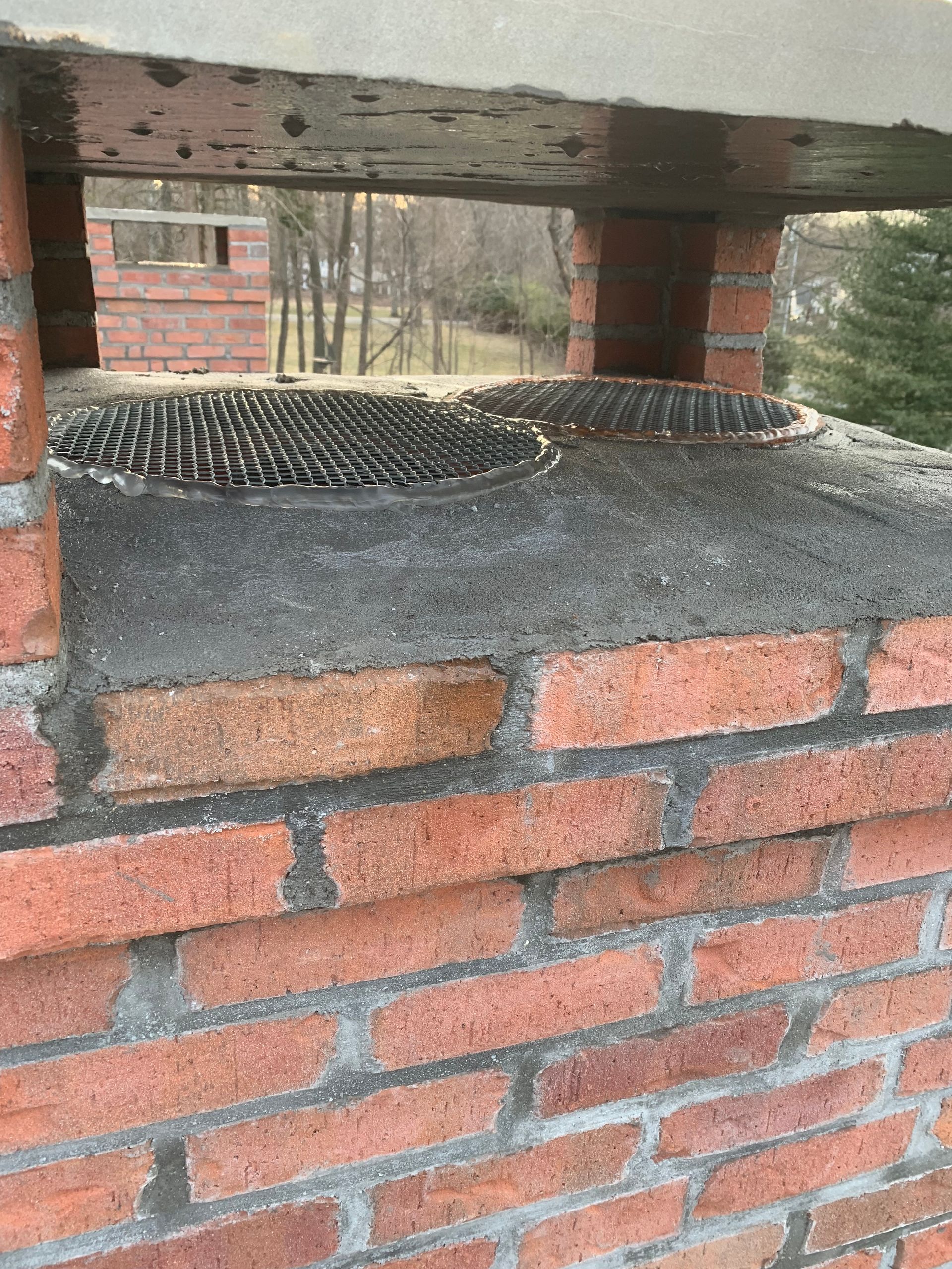 Chimney vent repointing and mortar repair Fairfield County CT by Executive Homes