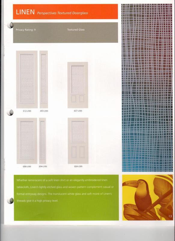 Linen — Perspective Textured Doorglass in Fort Lauderdale, FL