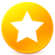 Yellow-orange circular button with a white star icon