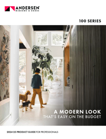 A brochure for the 100 series by andersen windows and doors