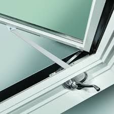 A close up of a window with a handle on it.