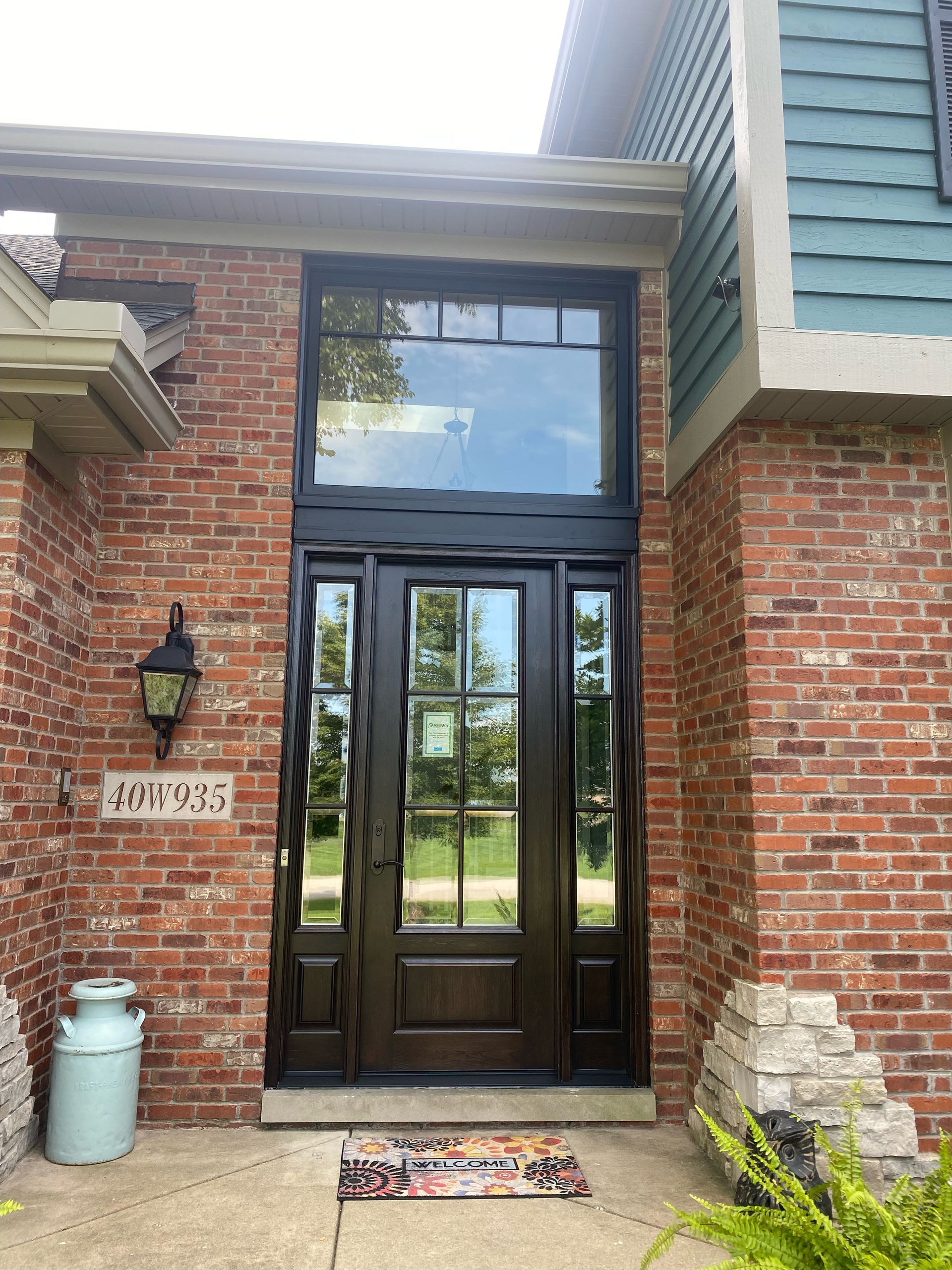 exterior entry door installed by woodland windows