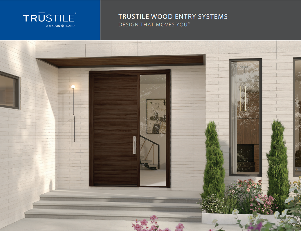 A picture of a house with a door and windows