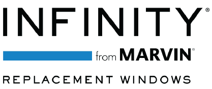 The logo for infinity from marvin replacement windows