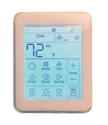 TVCTRLTWR0002T – NON-PROGRAMMABLE WIRED SIMPLE TOUCHSCREEN