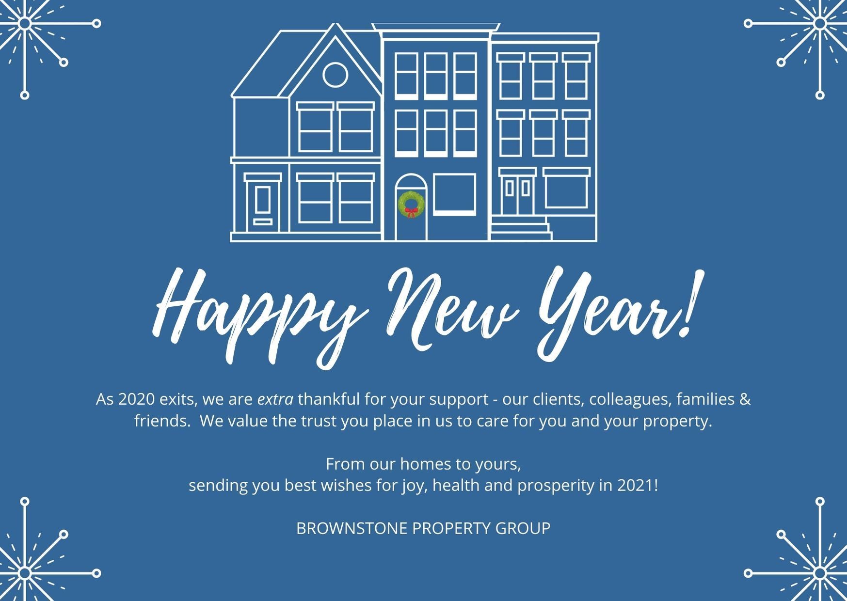 Happy New Year from Brownstone Property Group