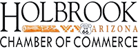 The logo for the holbrook chamber of commerce in arizona