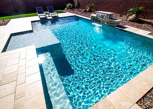 Swimming Pool With Waterfall — Wilmington, NC — Absolute Pool Solution LLC