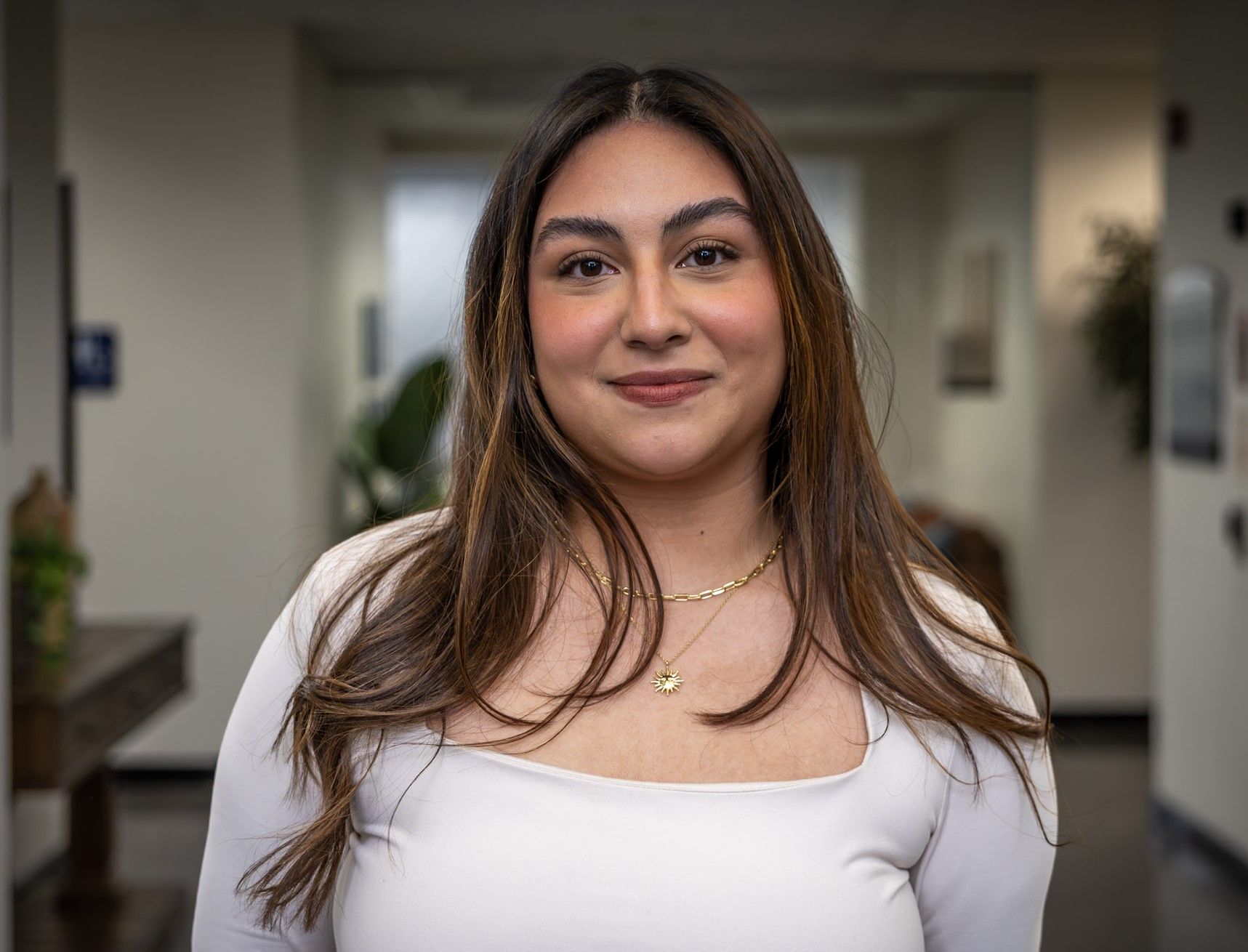 A close up of a white wall with a brush stroke pattern.