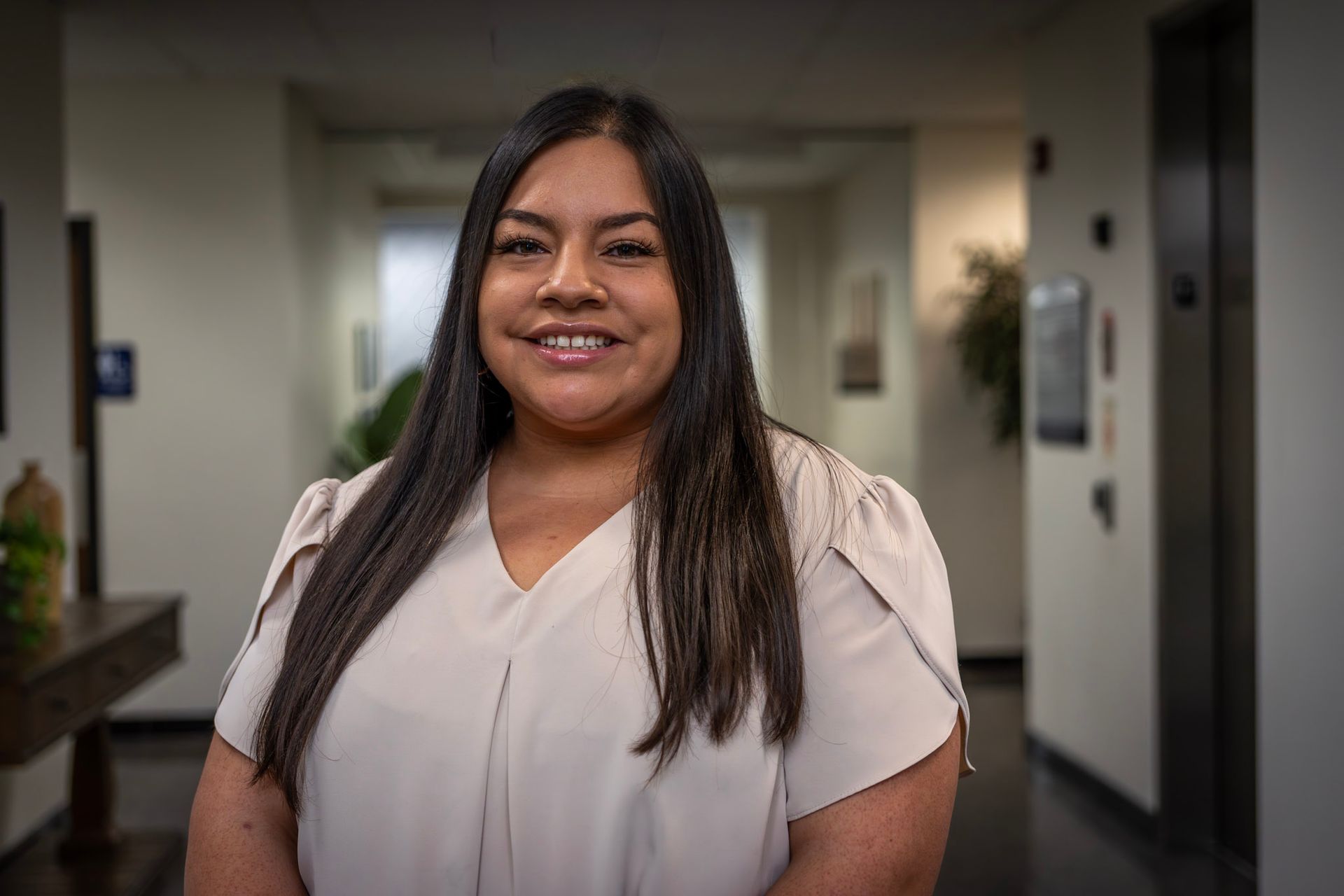 A close up of a white wall with a brush stroke pattern.