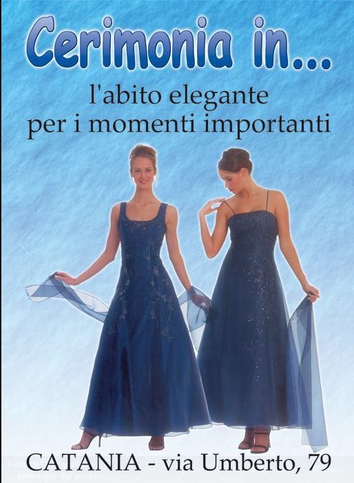 pubblicità abiti da cerimonia