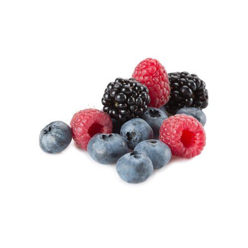raspberries, blackberries and blueberries
