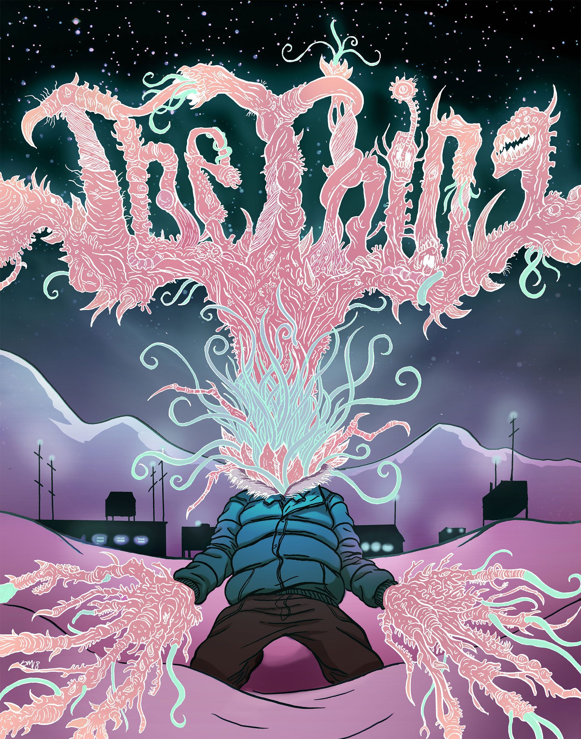 Horror creature concept art from 