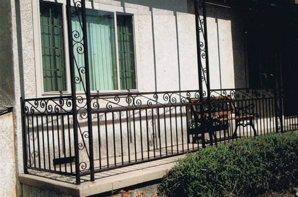 Balcony Railing with Scroll Design