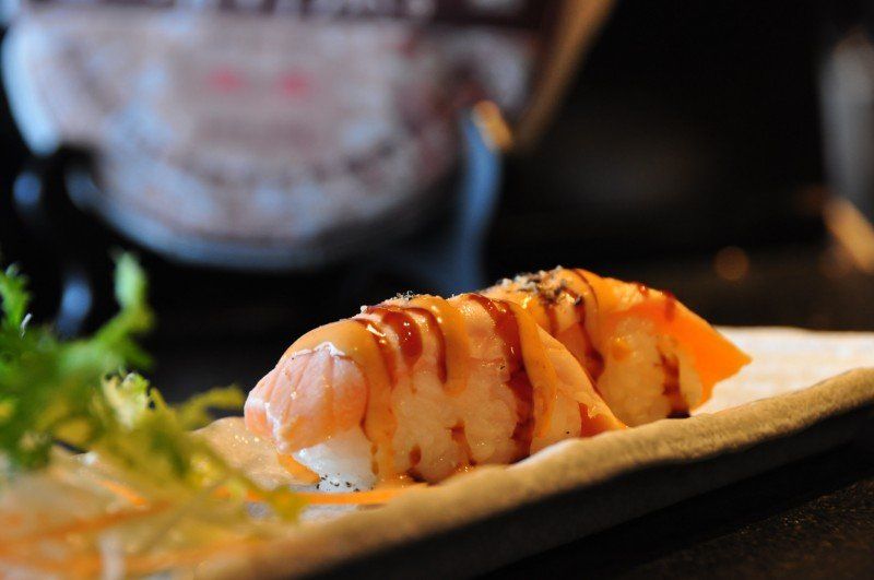 sushi con crema di formaggio